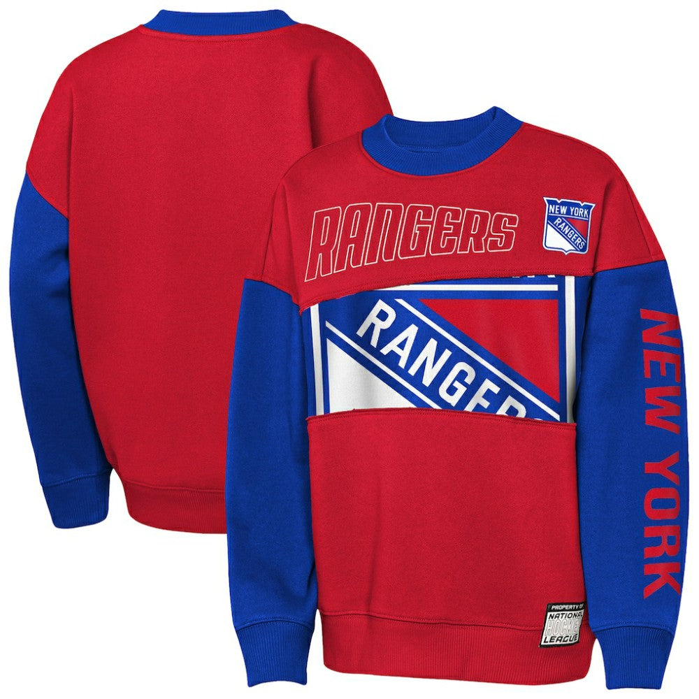New York Rangers Outerstuff Youth Impact Player Sweatshirt Online