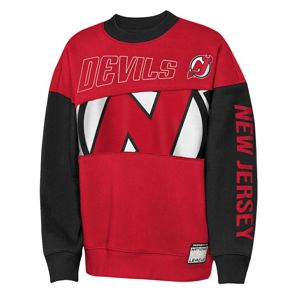 New Jersey Devils Outerstuff Youth Impact Player Sweatshirt Discount