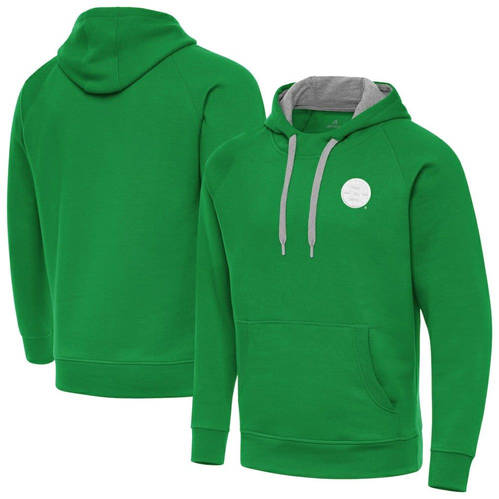 Boston Bruins Antigua St. Patrick's Day Victory Pullover Hoodie On Sale
