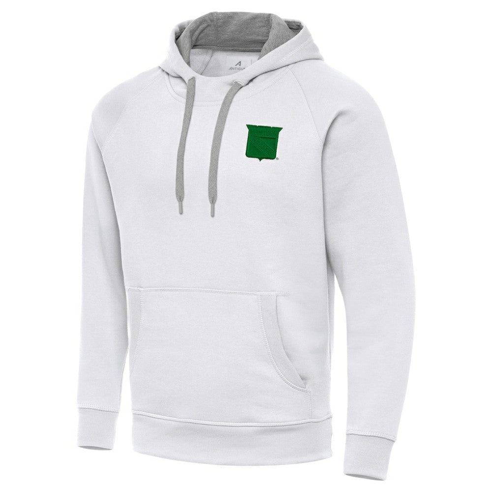 New York Rangers Antigua St. Patrick's Day Victory Pullover Hoodie For Sale