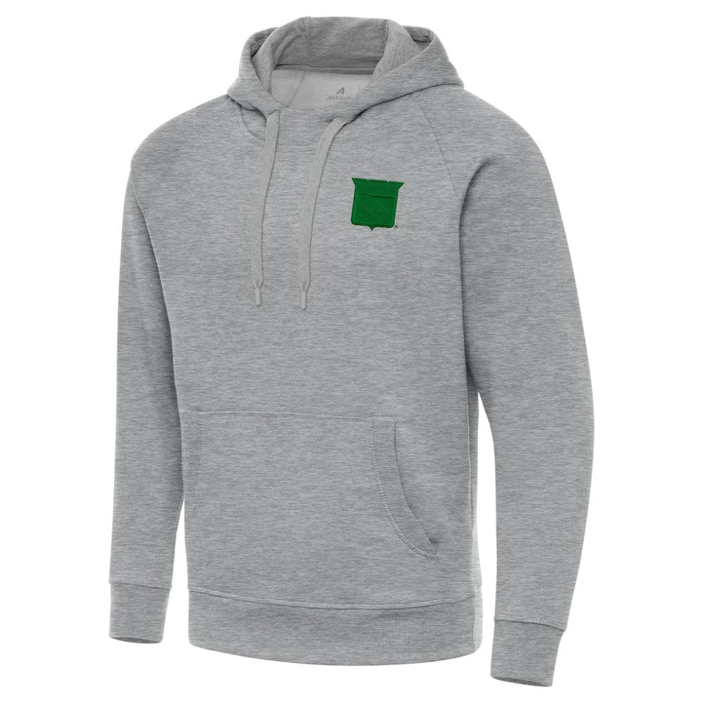 New York Rangers Antigua St. Patrick's Day Victory Pullover Hoodie On Sale