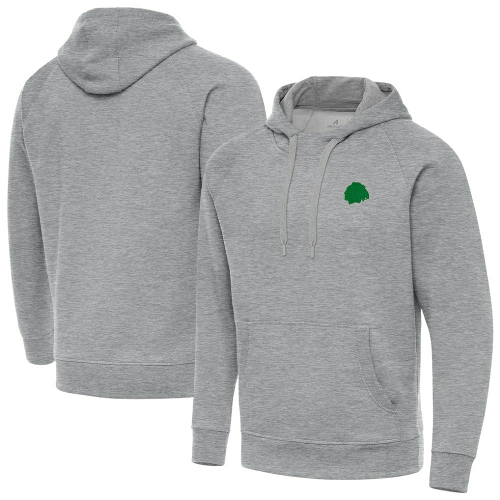 Chicago Blackhawks Antigua St. Patrick's Day Victory Pullover Hoodie On Sale