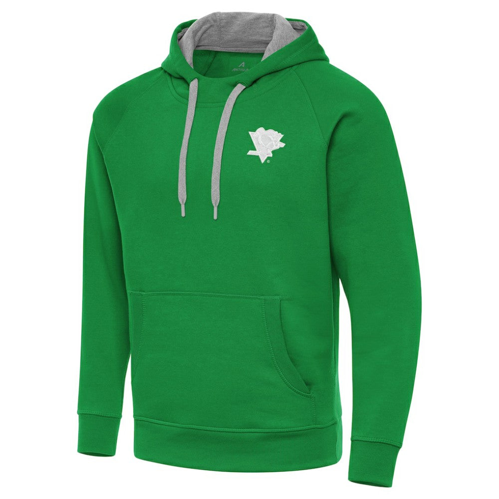 Pittsburgh Penguins Antigua St. Patrick's Day Victory Pullover Hoodie Sale