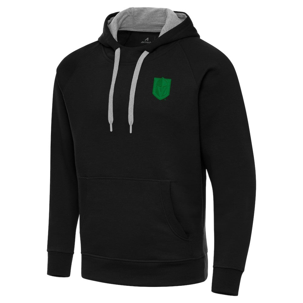 Vegas Golden Knights Antigua St. Patrick's Day Victory Pullover Hoodie Sale