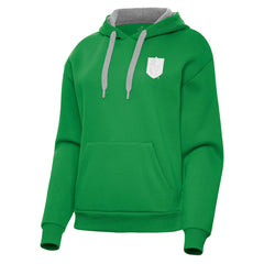 Vegas Golden Knights Antigua Women's St. Patrick's Day Victory Pullover Hoodie On Sale