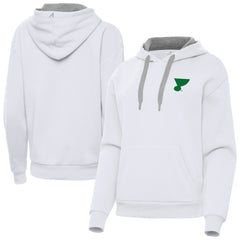 St. Louis Blues Antigua Women's St. Patrick's Day Victory Pullover Hoodie Sale