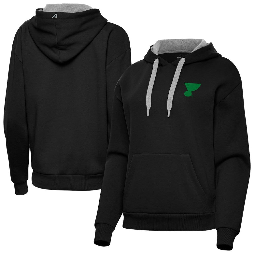 St. Louis Blues Antigua Women's St. Patrick's Day Victory Pullover Hoodie For Sale