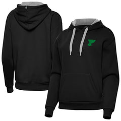 St. Louis Blues Antigua Women's St. Patrick's Day Victory Pullover Hoodie For Sale