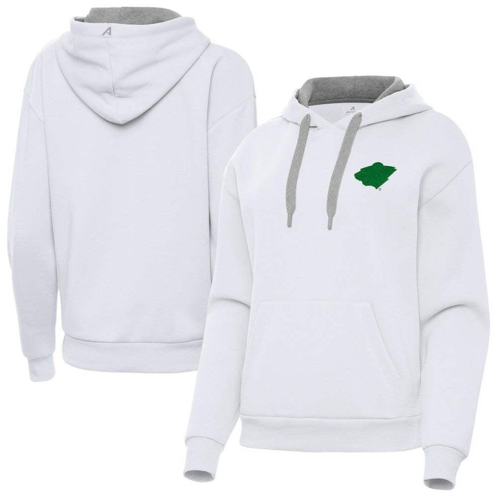 Minnesota Wild Antigua Women's St. Patrick's Day Victory Pullover Hoodie For Sale