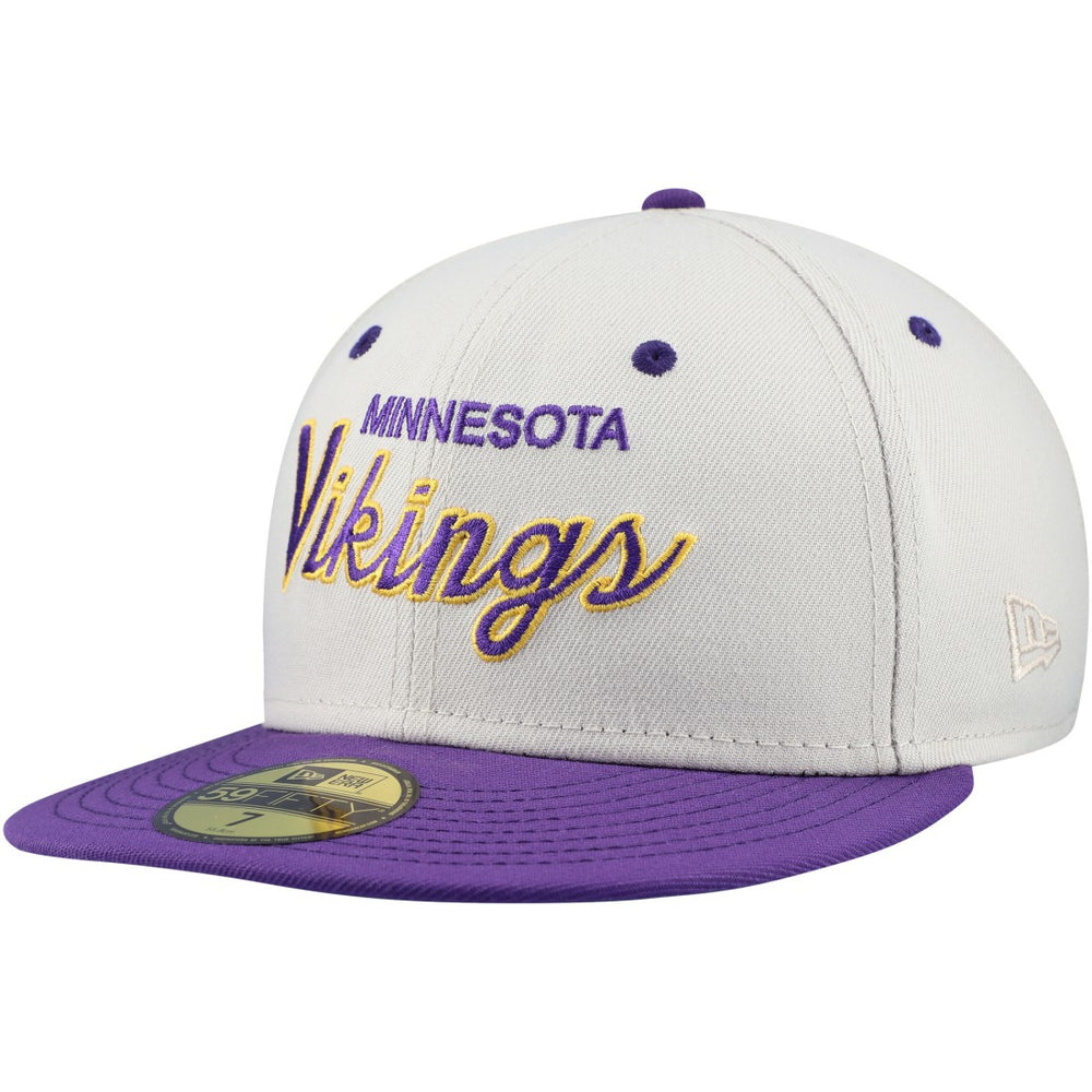 Minnesota Vikings New Era Historic Script 59FIFTY Fitted Hat