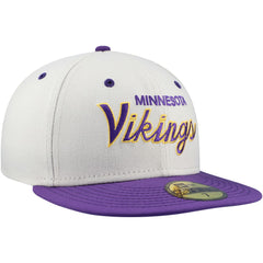 Minnesota Vikings New Era Historic Script 59FIFTY Fitted Hat
