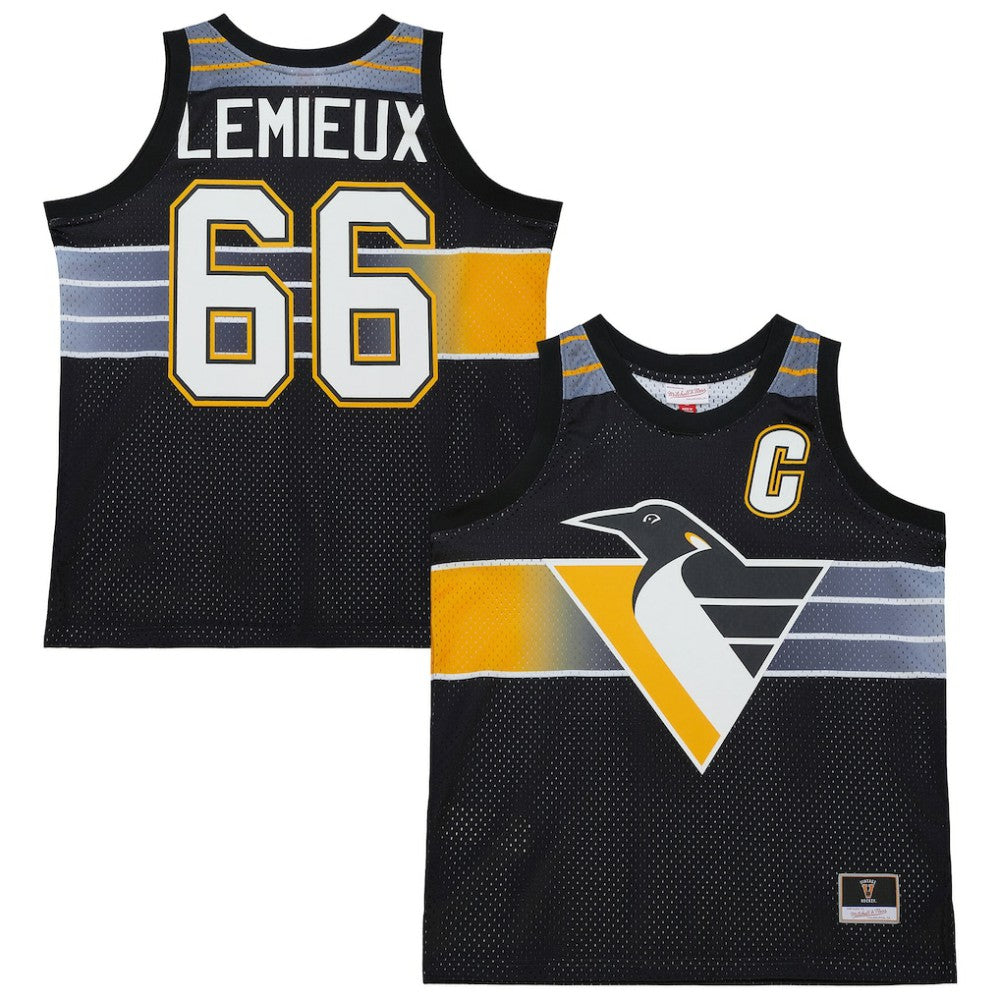 Mario Lemieux Pittsburgh Penguins Mitchell & Ness Unisex Maxxed Out Fashion Basketball Jersey Sale