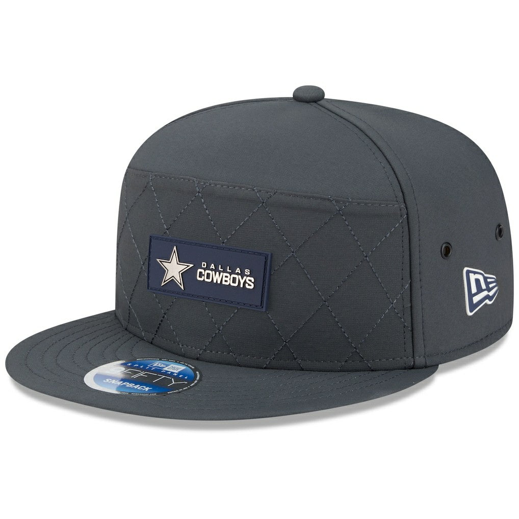 Dallas Cowboys New Era 2025 Sideline Cold Weather Split Panel 9FIFTY Snapback Hat