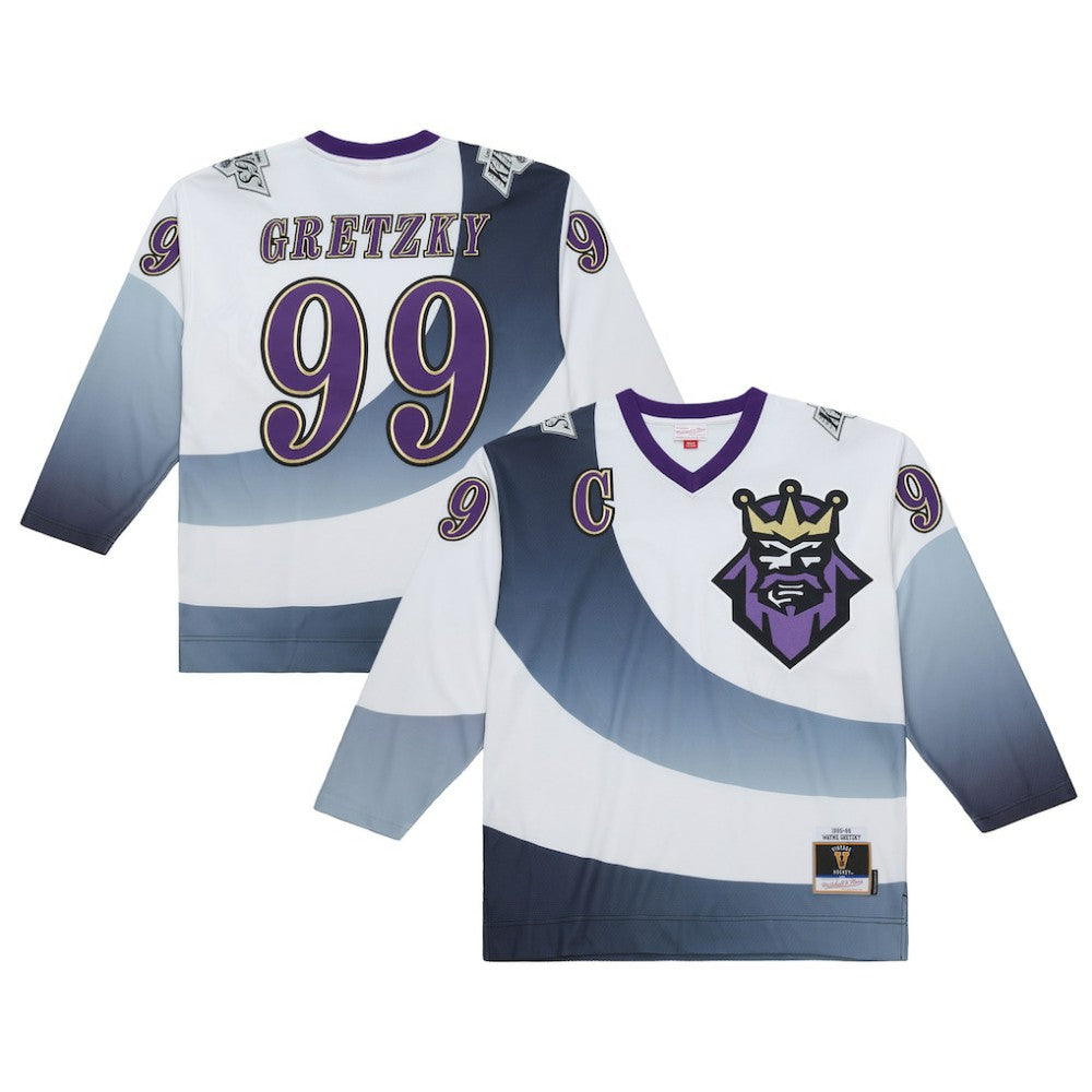 Wayne Gretzky Los Angeles Kings Mitchell & Ness 1995-96 Power Play Jersey For Sale