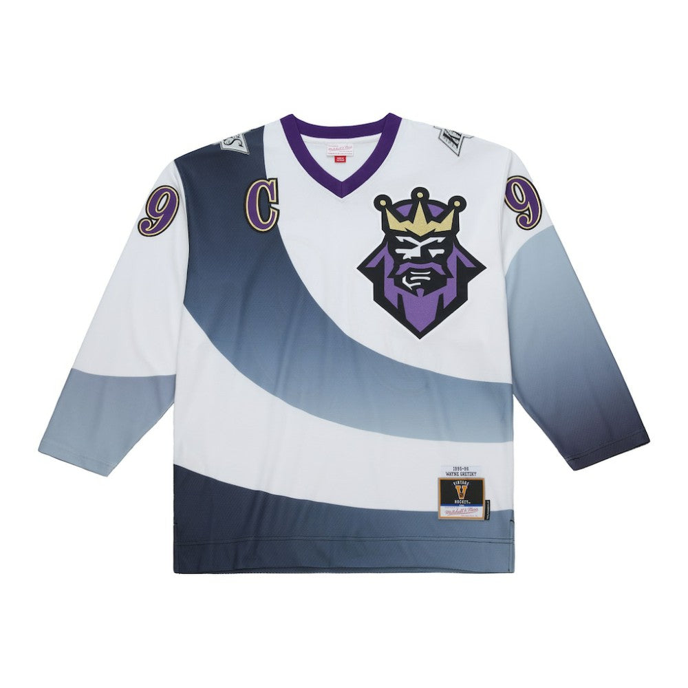 Wayne Gretzky Los Angeles Kings Mitchell & Ness 1995-96 Power Play Jersey For Sale