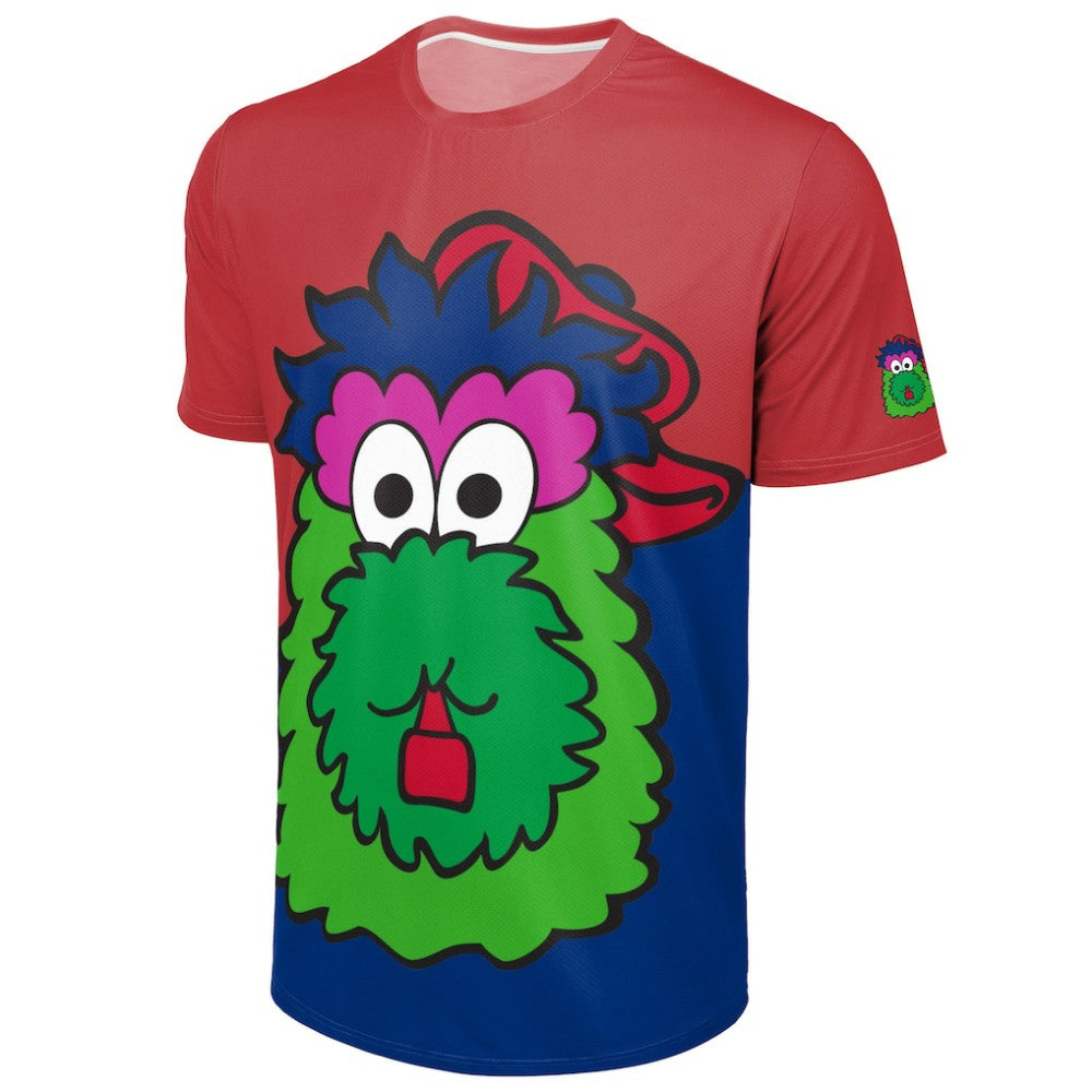 Philadelphia Phillies FOCO Big Logo Mascot T-Shirt | MLB Sale