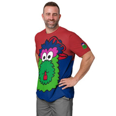 Philadelphia Phillies FOCO Big Logo Mascot T-Shirt | MLB Sale