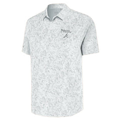 Atlanta Braves Antigua Palm Tree Spring Training Lush Button-Up Shirt | MLB Outlet