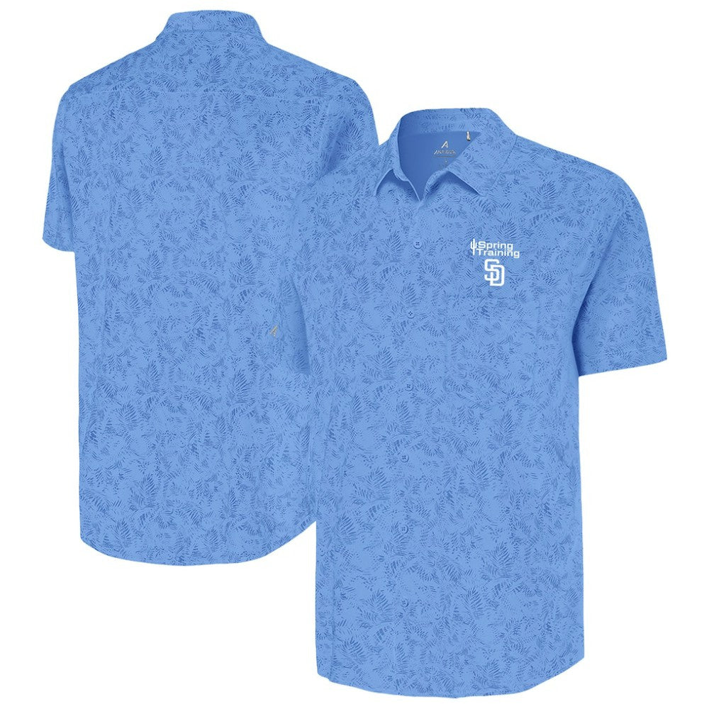 San Diego Padres Antigua Cactus Spring Training Lush Button-Up Shirt | MLB Online