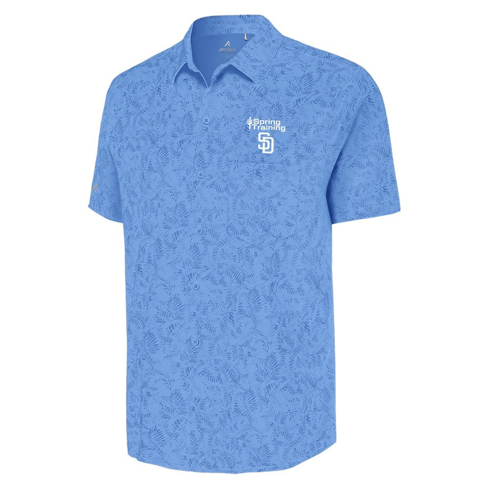 San Diego Padres Antigua Cactus Spring Training Lush Button-Up Shirt | MLB Online