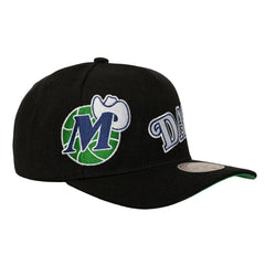 Dallas Mavericks Busted Logo Wordmark Wrap Around Pro Pinch Adjustable Hat sale Online