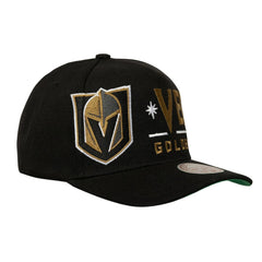 Vegas Golden Knights Mitchell & Ness Busted Logo Wordmark Wrap-Around Pro Pinch Adjustable Hat Sale