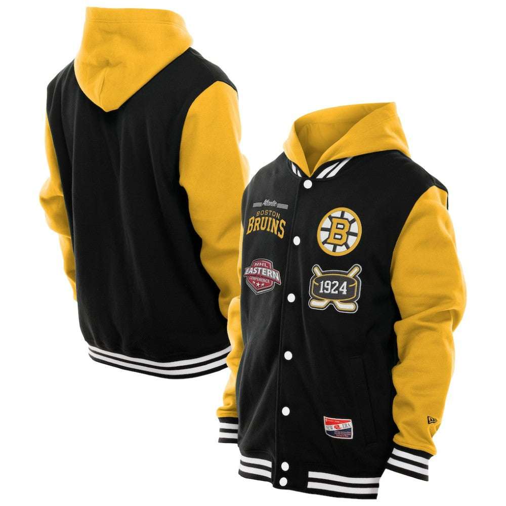 Boston Bruins New Era Full-Snap Fleece Hoodie Jacket Discount