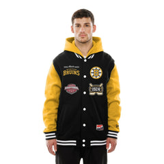 Boston Bruins New Era Full-Snap Fleece Hoodie Jacket Discount