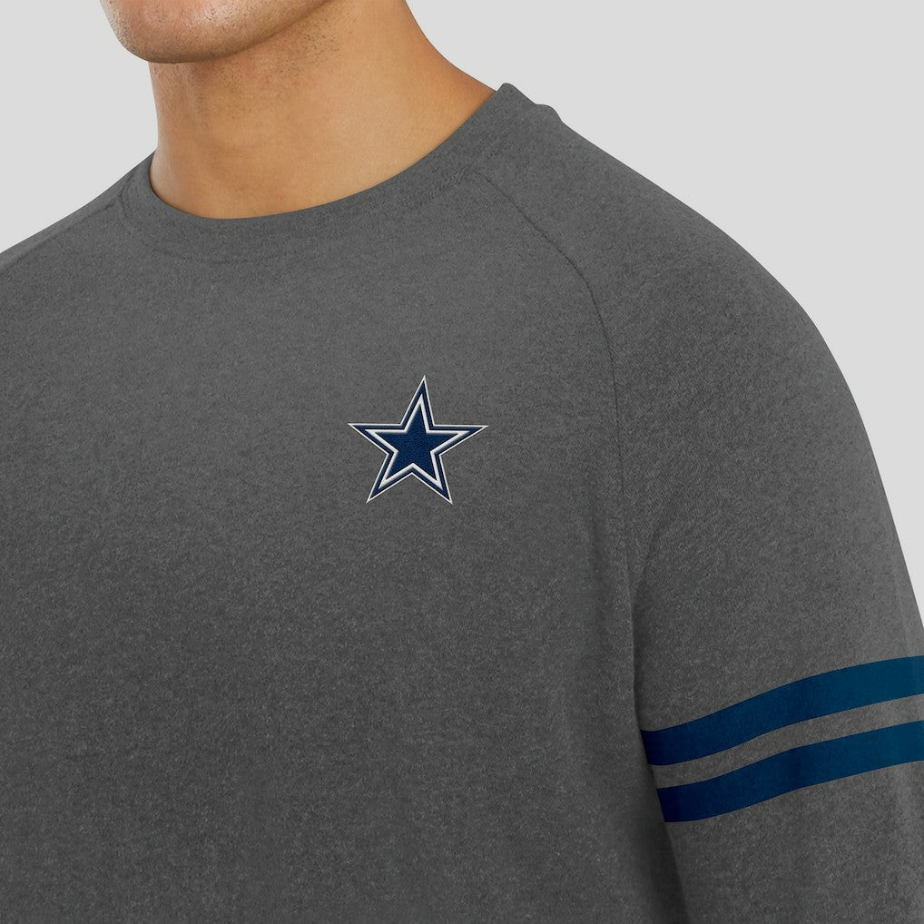 Dallas Cowboys  J. Palmer Players Lounge Raglan Tri-Blend Sweatshirt