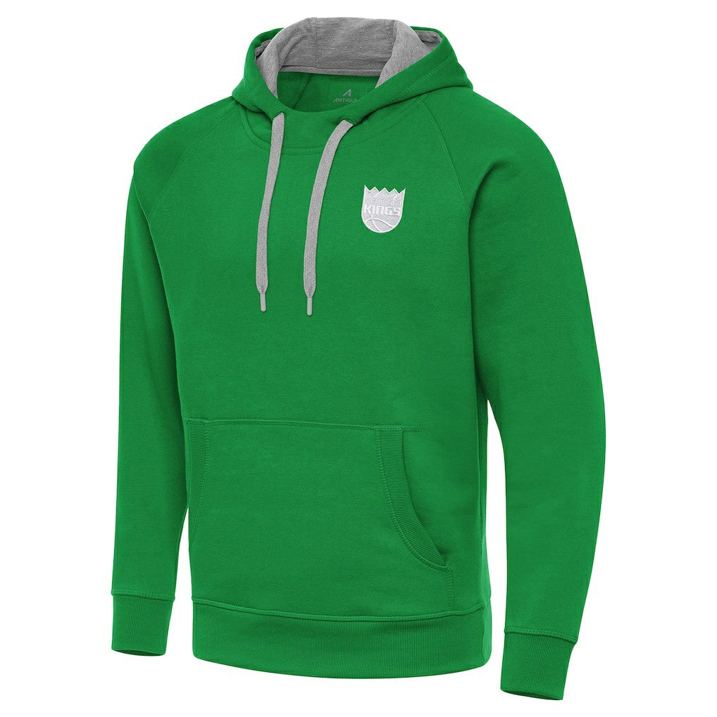 Sacramento Kings Antigua St. Patrick's Day Victory Raglan Pullover Hoodie sale On Sale