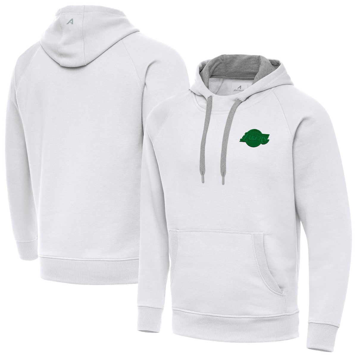 Los Angeles Lakers Antigua St. Patrick's Day Victory Raglan Pullover Hoodie On Sale