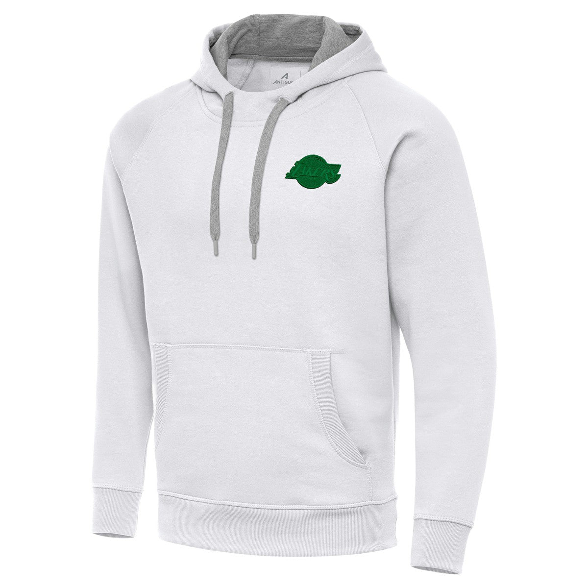 Los Angeles Lakers Antigua St. Patrick's Day Victory Raglan Pullover Hoodie On Sale