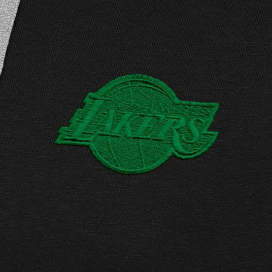 Los Angeles Lakers Antigua St. Patrick's Day Victory Raglan Pullover Hoodie New