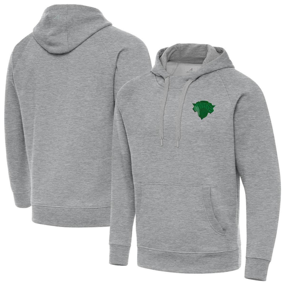 New York Knicks Antigua St. Patrick's Day Victory Raglan Pullover Hoodie Online