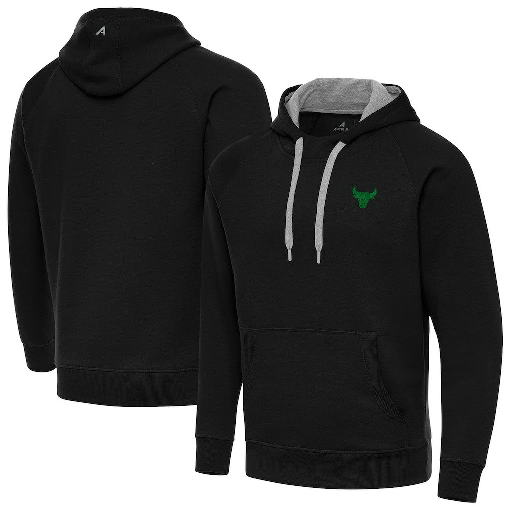Chicago Bulls Antigua St. Patrick's Day Victory Raglan Pullover Hoodie On Sale