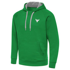 Chicago Bulls Antigua St. Patrick's Day Victory Raglan Pullover Hoodie sale Discount