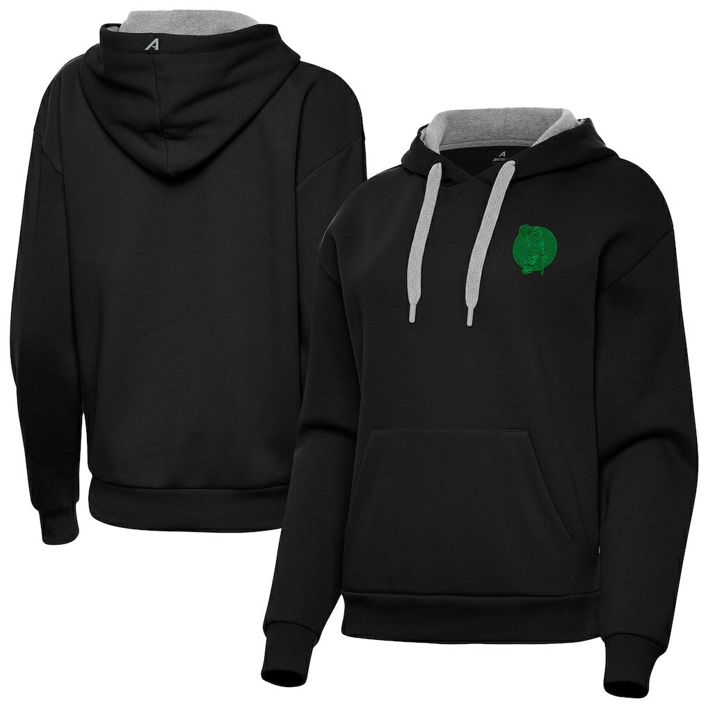 Boston Celtics Antigua Women's St. Patrick's Day Victory Pullover Hoodie New