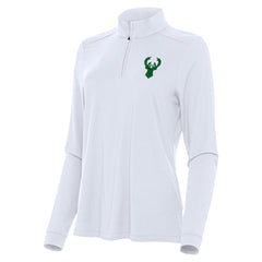 Milwaukee Bucks Antigua Women's St. Patrick's Day Intent Quarter-Zip Top Outlet