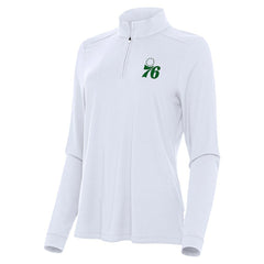Philadelphia 76ers Antigua Women's St. Patrick's Day Intent Quarter-Zip Top Discount