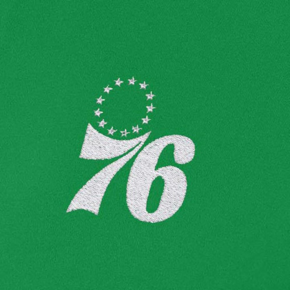 Philadelphia 76ers Antigua Women's St. Patrick's Day Intent Quarter-Zip Top For Sale
