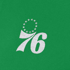 Philadelphia 76ers Antigua Women's St. Patrick's Day Intent Quarter-Zip Top For Sale