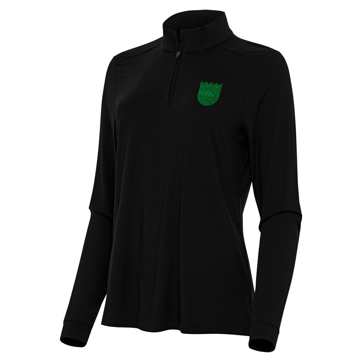 Sacramento Kings Antigua Women's St. Patrick's Day Intent Quarter-Zip Top Online