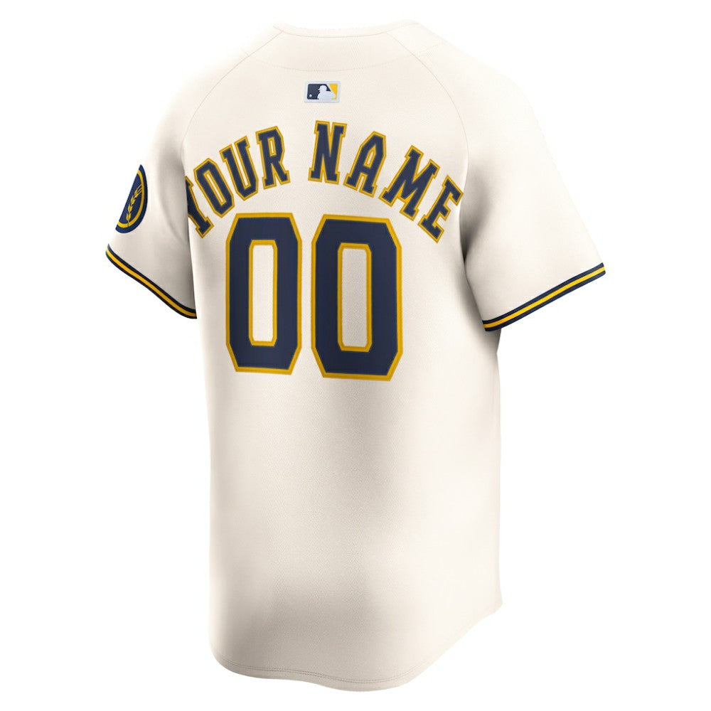 Milwaukee Brewers Nike Home Limited Custom Jersey | MLB US