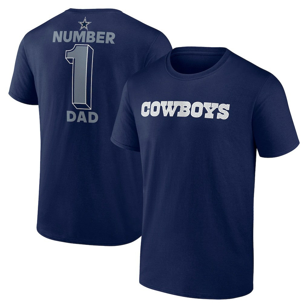 Dallas Cowboys  #1 Dad Jersey T-Shirt