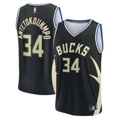 Giannis Antetokounmpo Milwaukee Bucks Fast Break Replica Player Jersey Discount