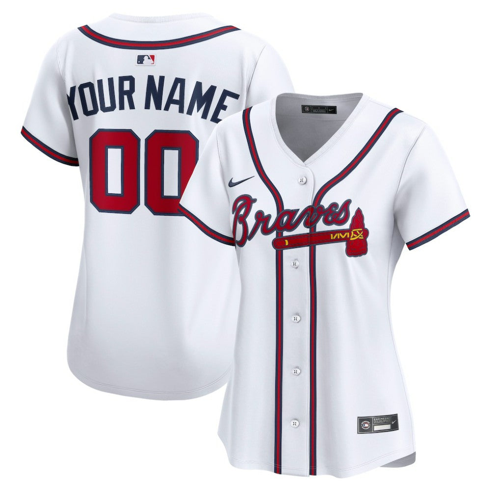 Atlanta Braves Nike Women's Home Limited Custom Jersey | MLB Online