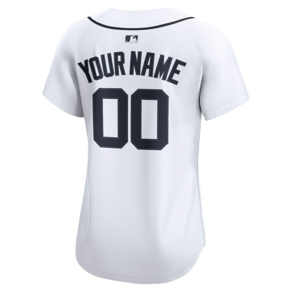 Detroit Tigers Women's Home Limited Custom Jersey - White