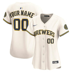Milwaukee Brewers Nike Women's Home Limited Custom Jersey | MLB Online