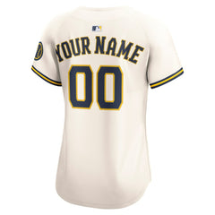 Milwaukee Brewers Nike Women's Home Limited Custom Jersey | MLB Online
