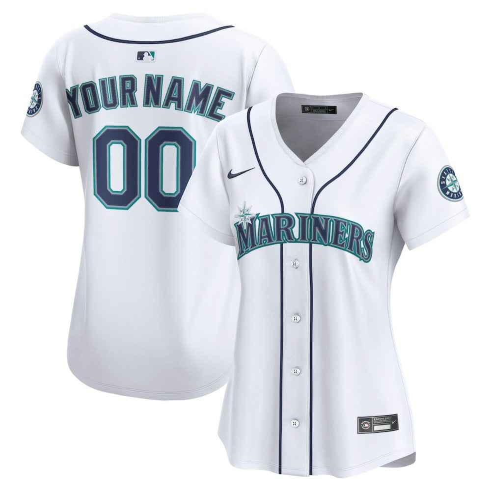 Seattle Mariners Nike Women's Home Limited Custom Jersey | MLB Online